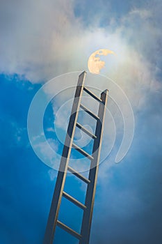 Staircase to the sky to the moon