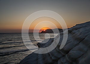 The staircase of the Turks at sunset photo