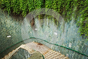 staircase of underground crossing at Fort Canning Park, Singapore