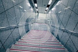 Staircase in underground passage