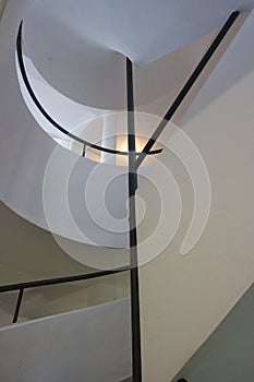 Staircase by Le Corbusier at Villa Savoye