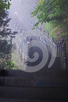 Staircase in Wudang mountains