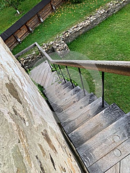 Staircases going down of Humor monastery