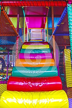 Staircases of the Indoor playground arena photo