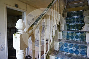 Stairs abandoned old house