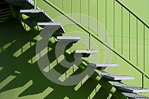 Stairs with balustrade