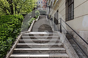 Stairs at Buda Castle Hill, Budapest