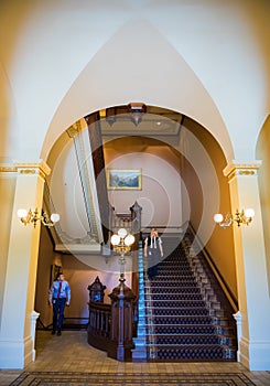 Stairs in the California State Capitol