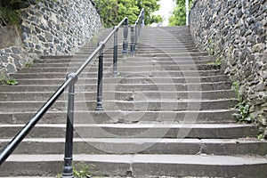 Stairs at Calton Hill, Edinburgh, Scotland