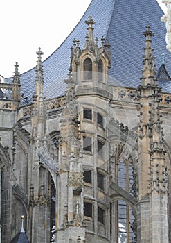 Stairs on Cathedral of St. Barbara