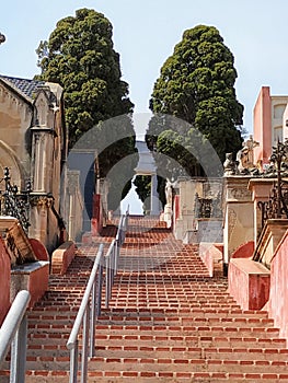 Stairs of a cemetery that go to the heaven