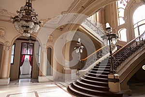 Stairs detail in old history Casino building