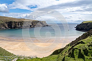 The stairs down to the Silver Strand in County Donegal - Ireland