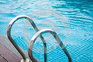 Stairs of the swimming pool