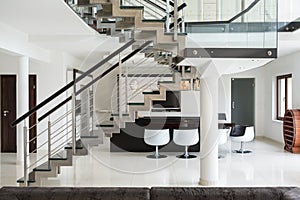 Stairs on the first floor