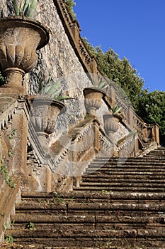 Stairs in Frascati (Rome, Italy)