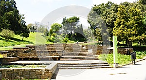 Stairs in the gardens of Mosen Cinto Verdaguer