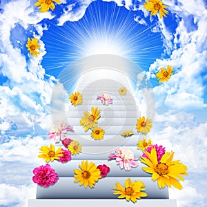 Stairs going up to heaven