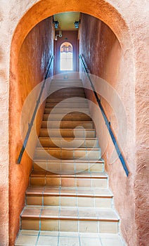 Stairs going up to the light