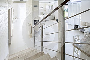 Stairs inside the building