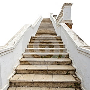 Stairs isolated white background