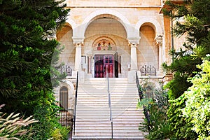 Stairs in Latrun Trappist Monastery in Israel