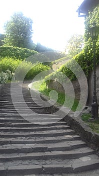 Stairs leading to the Petrovaradin Fortress