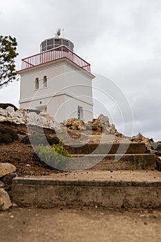 The stairs leading up to the Cape Borda lighthouse on Kangaroo Island South Australia on may 10th 2021