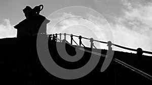Stairs of the lion of waterloo