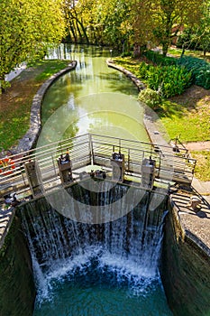 Stairs locked on Midi Canal photo