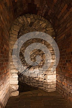 Stairs in medieval castle