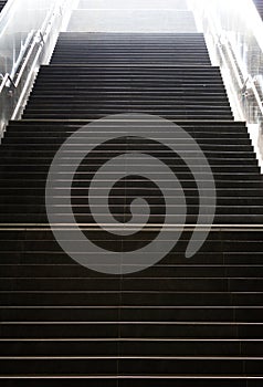 Stairs in the metro of city Hamburg