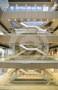 Stairs in modern building