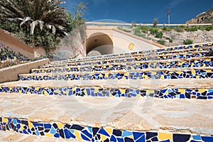 Stairs with mosaic decoration