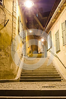 Stairs in old city