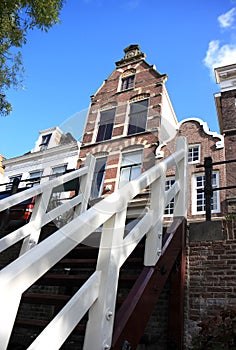 Stairs of Oudegracht Utrecht, the Netherlands