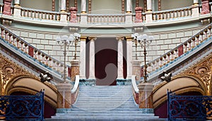 Stairs in a palace photo