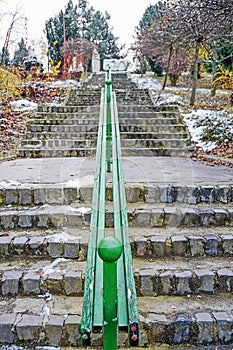 Stone Stairs in Park, Slovakia