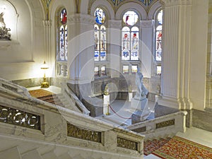 Stairs of the Peace Palace, The Hague photo