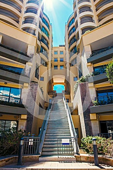 Stairs of Portomaso appartments, St Julians, Malta