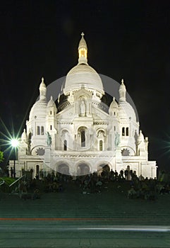 The stairs of the Sacre Coeur