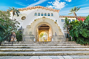 Stairs in Santa Barbara courthouse