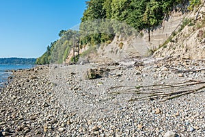 Stairs On Shoreline