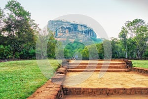 Stairs in Sigiriya.