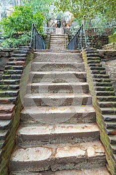 Stairs in Sigiriya.