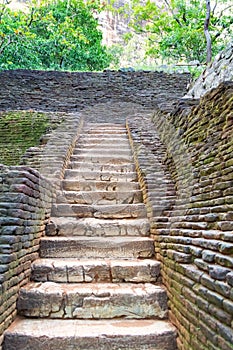 Stairs in Sigiriya.