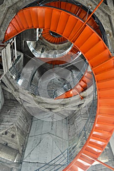 Stairs snails inside Manizales Cathedral, Colombia