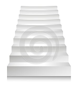 Stairs or staircases and podium ladders vector