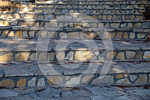 Stairs from natural stone