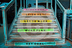 Stairs with steps to reach your goal